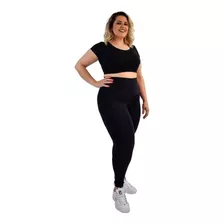 Kit 2 Calça Legging Suplex Plus Size Tamanhos Especiais