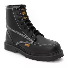 Bota Vintage Caballero Negro Piel Suela Trayler Padilla 415