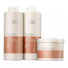 Wella Fusion Kit Restauração Uso Profissional 3 Produtos