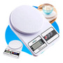 Balança Digital De Precisão 10kg Davely Cook Cozinha Para Uso Domestico E Profissional Fitness Ideal Para Dietas Treinos Alimentos Confeitaria Nutrição Branco 10 Kg
