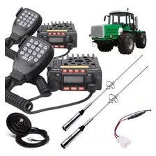 Kit 2 Radio 8900 Kt Dual Band Vhf Uhf Base Movel+antena-comp