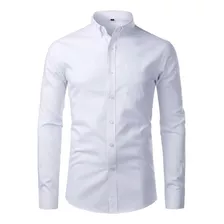 Camisa Social Sport Masculina Lisa Em Três Cores (sem Bolso)