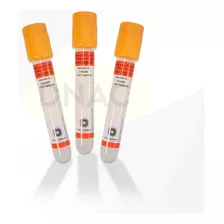 100 Tubos Amarelo 3,5ml Gel Separador Coleta De Sangue Vácuo