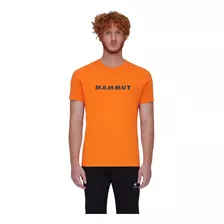 Polera Hombre Mammut Core T-shirt Logo Naranjo