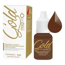 Pigmento Magcolor Gold 5ml Micropigmentação - Castanho Médio Cor Castanho Médio