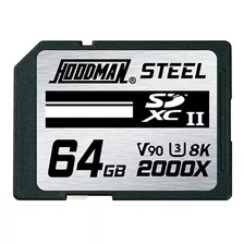 Hoodman 64gb Steel 2000x Sdxc Uhs-ii Memory Card