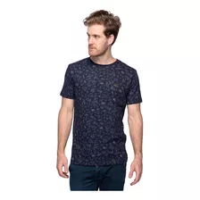 Camiseta Masculina Super Slim Teodoro Animal Print Preta