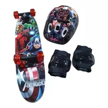 Skate Infantil + Acessórios Segurança!! Varios Personagens!