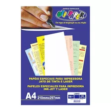 Papel Linho A4 Branco 180g Off Paper 50 Folhas