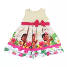 Vestido Moana Baby Festa Infantil