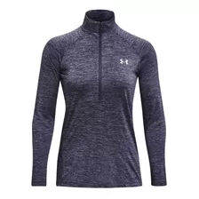 Buzo Under Armour Tech Twist 1/2 Zip Mujer-gris