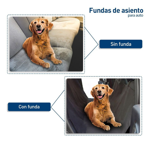 Funda Auto Perros Impermeable De Asiento Para Mascotas Foto 6