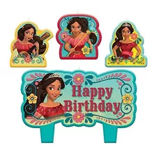 Mini Set De Velas De Elena De Avalor (4 Piezas).