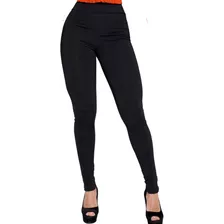 Calça Montaria Flanelada Com Bolso Forrada Skinny Legging