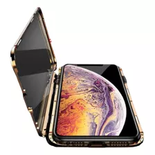 Capa Para O iPhone XS Max Vidro Frente E Traseira Magnética