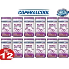 Kit 12 Panos Umedecidos Coperalcool Bacfree Aroma Lavanda