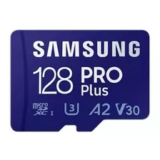 Cartão De Memória Micro Sd Samsung Pro Plus 128gb 4k + Adap