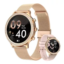 Reloj Inteligente Mujer Smartwatch Lujo Efecto Diamantes