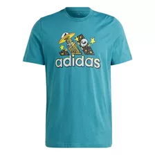 Playera adidas Sportswear Dream Doodle Fill Azul Para Hombre