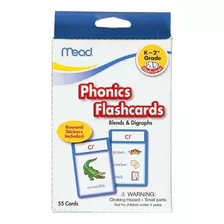 Mead Flashcards, Phonics, Grados K-2, 3.62 X 5.25 Pulgadas,