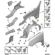 Guardaplast Delantero Izquierdo Peugeot 7136r1