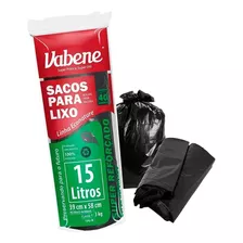 Saco De Lixo Preto Super Resistente Reforçado Vabene Pacote