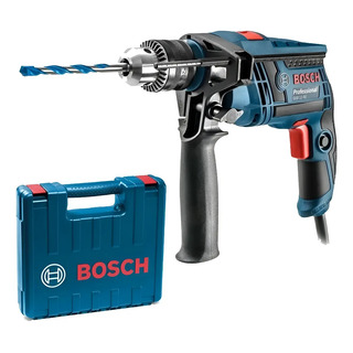 Taladro Percutor Bosch Gsb 13 Re 750w 13mm Maletin Dgm Azul