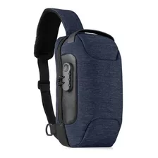 Bolsa Mochila Tranversal Anti Furto Usb Carrega Celular