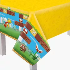 Toalha De Mesa Principal Decoração Super Mario Festa 1,18m