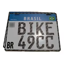 Placa Bike 49cc 13x17 Pvc 2mm 