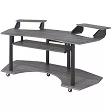 Acme Furniture Eleazar Music Recording Studio Desk, Black Oa