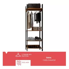 Módulo Para Closet Com Cabideiro Mdf Tw402 Dalla Costa