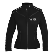 Chamarra Motociclista Mujer Impermeable Protectores Wkl 82 N