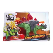 Robo Alive Electronic Dino Wars Stegosaurus Toy By Zuru-tma+