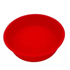 Art House Classic Forma De Silicone Redonda Para Airfryer Forno 600ml Cor Vermelho