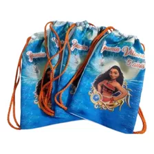 30 Mochilinhas Sacolinha Personalizada Moana Lembrancinha