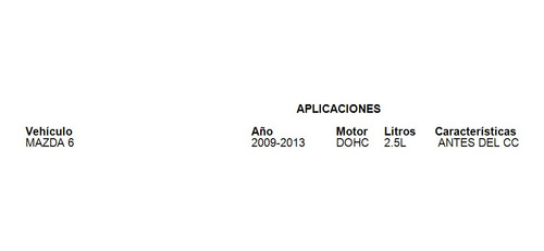 Sensor Oxigeno Mazda 6 2010 2.5 Tomco Foto 5