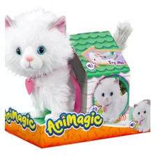 Pelúcia Brinquedo Mini Gato Branco