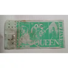 Ingresso Raro Do Show Da Banda Queen No Morumbi - 1981