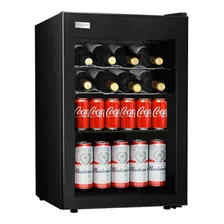 Frigobar Enfriador De Bebidas Refrigerador Cerveza Vinos 53l Color Negro