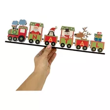 Locomotiva Papai Noel Elementos Decorativos Decoração Natal