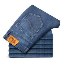 Jeans Finos Masculinos De Verão, Moda Empresarial
