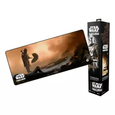 Mouse Pad Primus Gaming Arena Xxl Mandalorian Ed. Especial Diseño Impreso Star Wars Color Marrón Claro