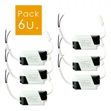 Pack 6 Unidades Driver Ballast Transformador Foco Led 8-24w