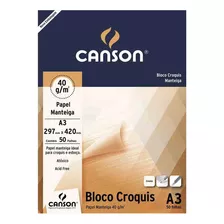 Bloco Canson Croquis (sulfurise Nac) A3 40g/m2