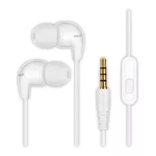 Fone De Ouvido In-ear Com Microfone Elogin Classic Fa01 Cor Branco