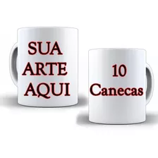  Canecas Personalizadas De Porcelana 10 Un