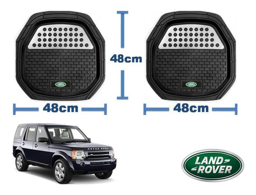 Tapetes 4pz Charola Logo Land Rover Discovery 2004 A 2007 Foto 3