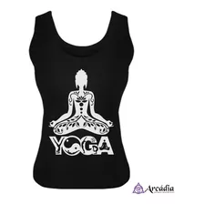Regata Preta Feminina - Yoga 