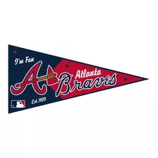 Adesivo Externo - Atlanta Braves - 20cm X 10cm (flâmula)